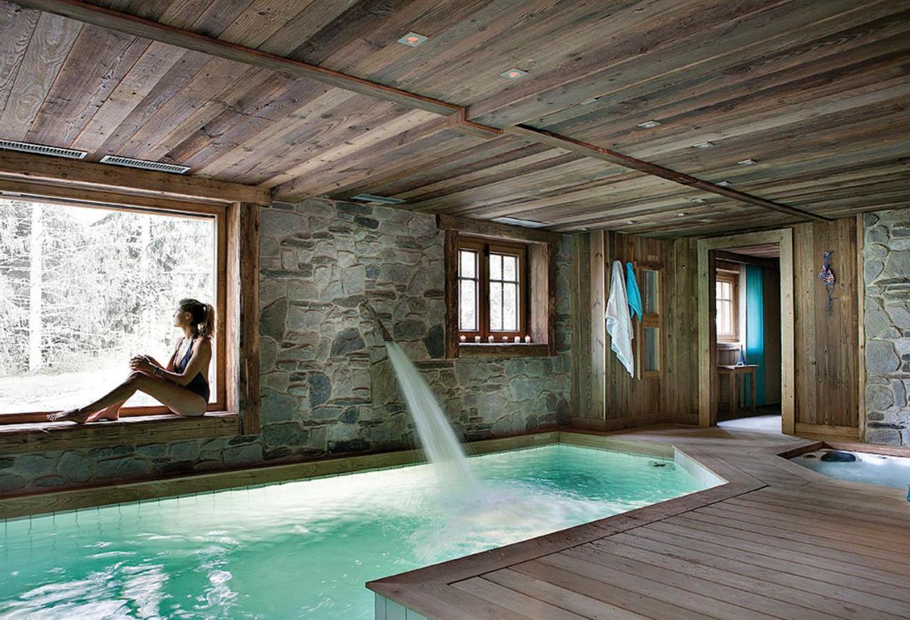 Chalet Javen - 520m2 avec piscine chauffée et home cinéma Megève Extérieur photo