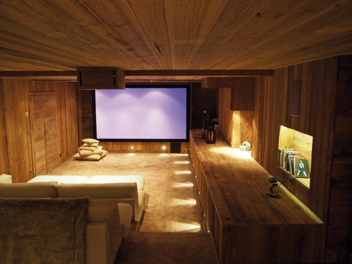 Chalet Javen - 520m2 avec piscine chauffée et home cinéma Megève Extérieur photo